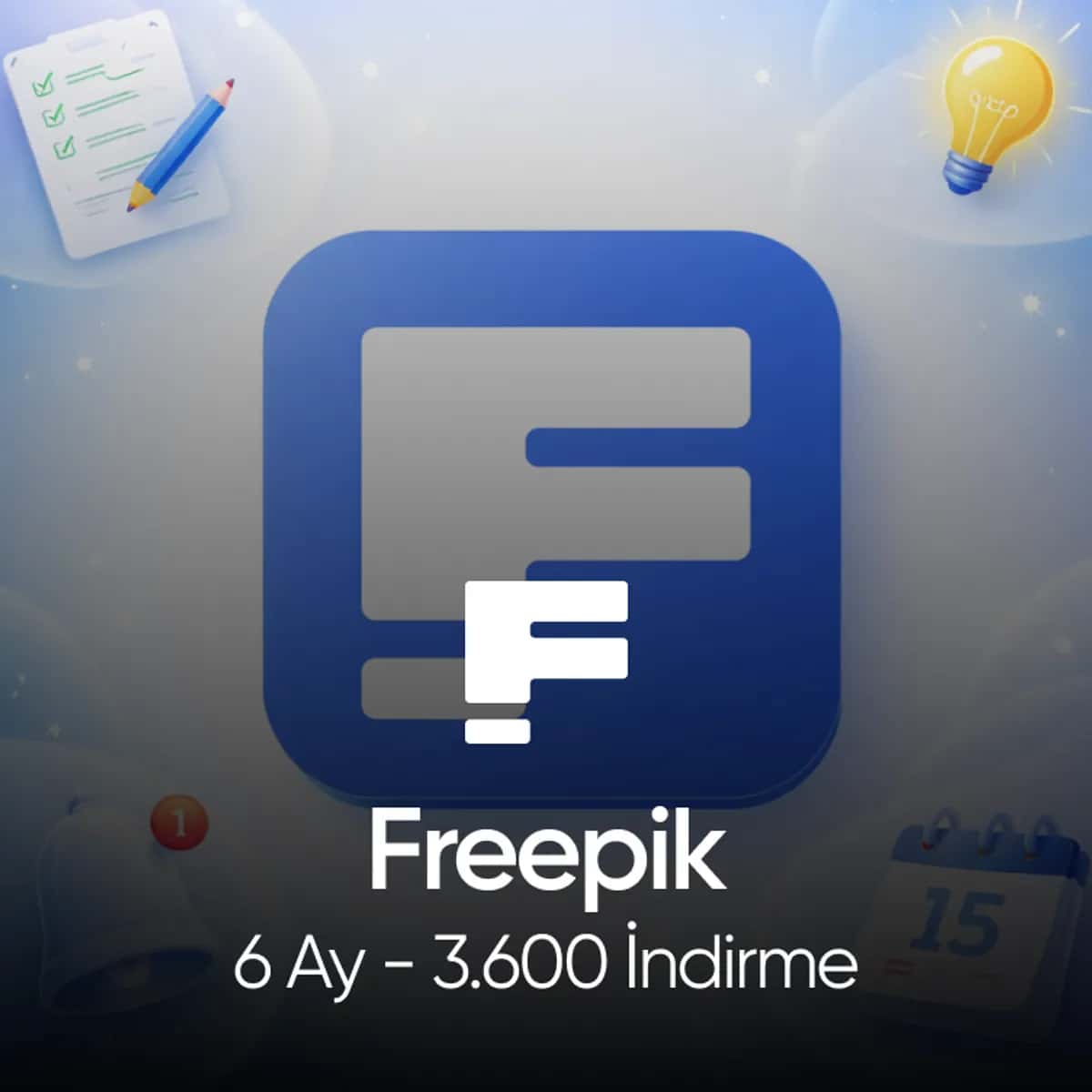 Freepik 6 Aylık 3600 İndirme Hakkı