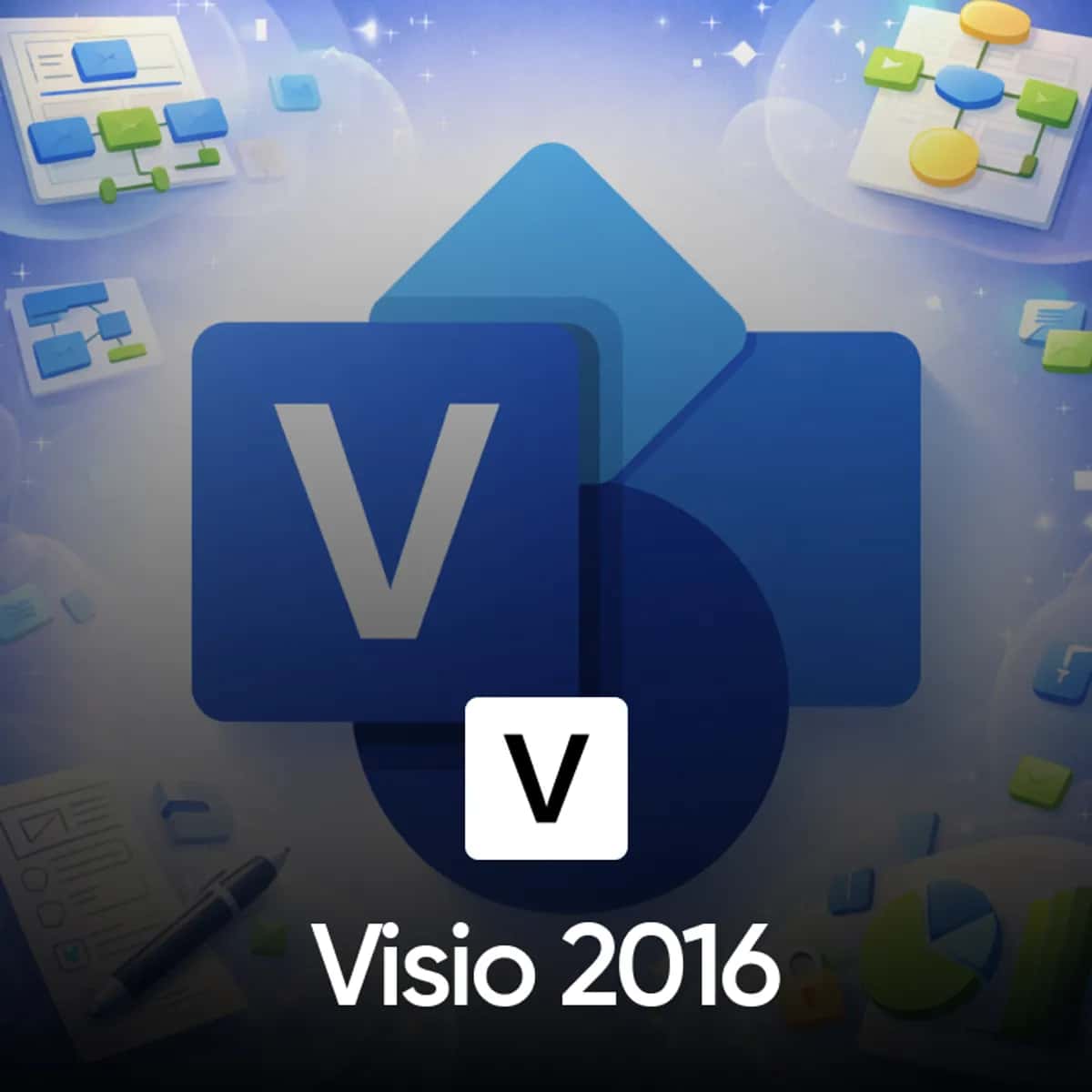 Microsoft Visio 2016 Lisans - Dijital Teslim
