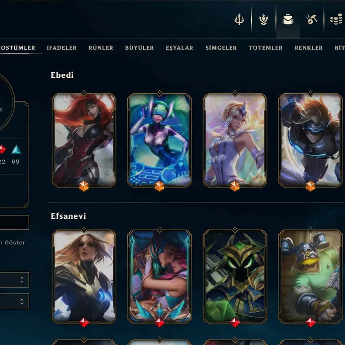 EUW 513 LEVEL | 163 CHAMP | 251 KOSTÜM | UNRANKED