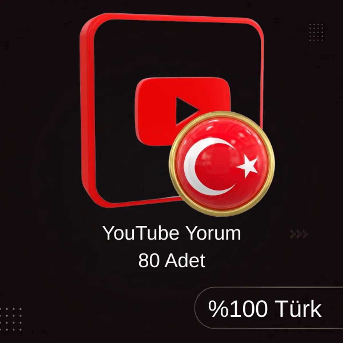 🇹🇷 %100 Türk YouTube 80 Yorum İle Gerçek Etkileşim Paketi (TR)