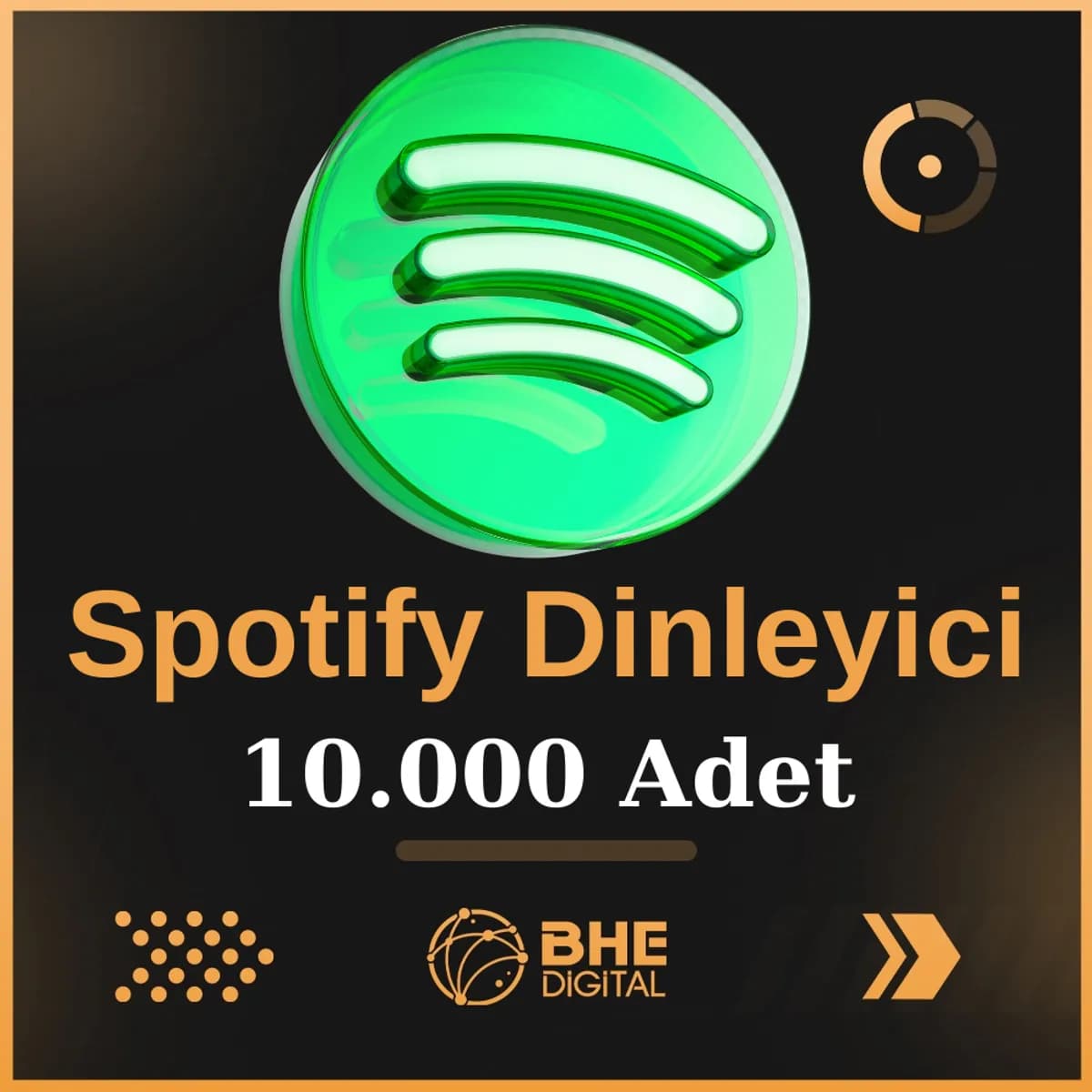 Spotify 10.000 Adet Kaliteli Dinleyici