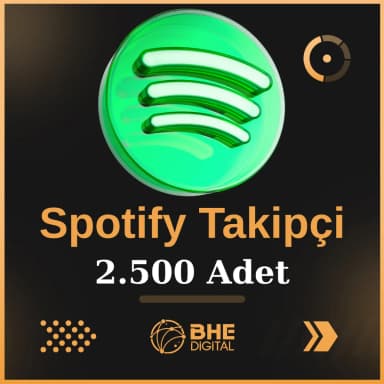 Spotify Kaliteli 2.500 Adet Takipçi