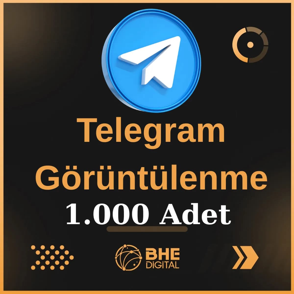 Telegram Kaliteli 1.000 Adet Görüntüleme