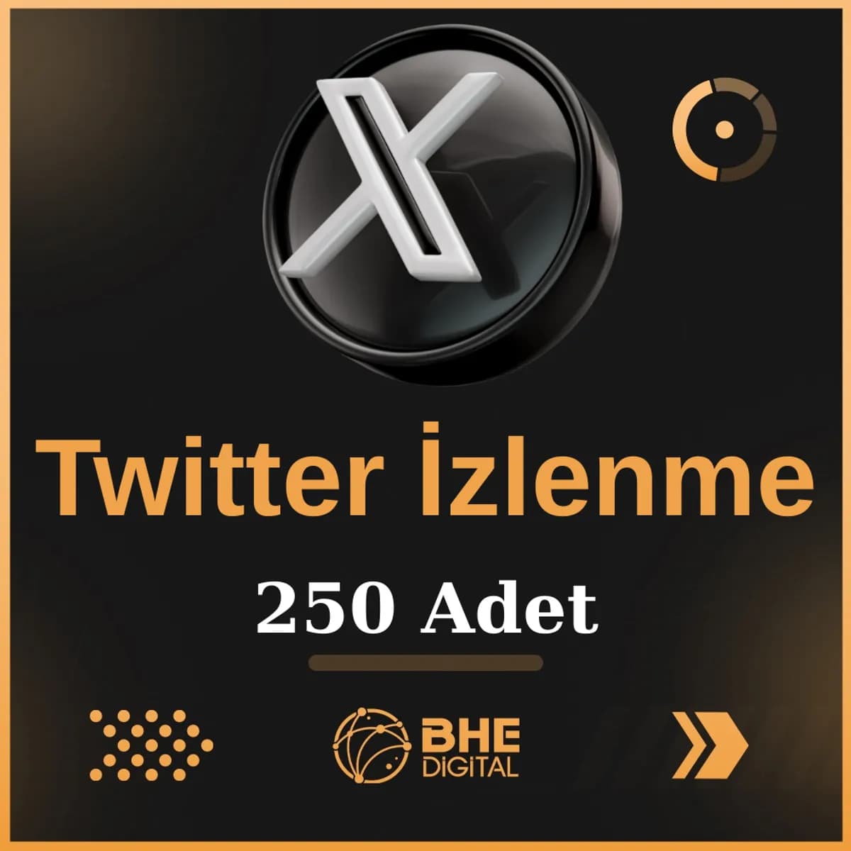 X (Twitter) 250 Adet Video İzlenme