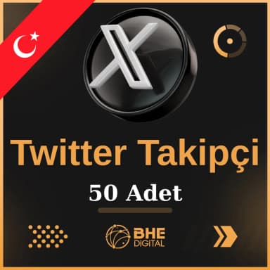 X (Twitter) 50 Adet Türk Takipçi