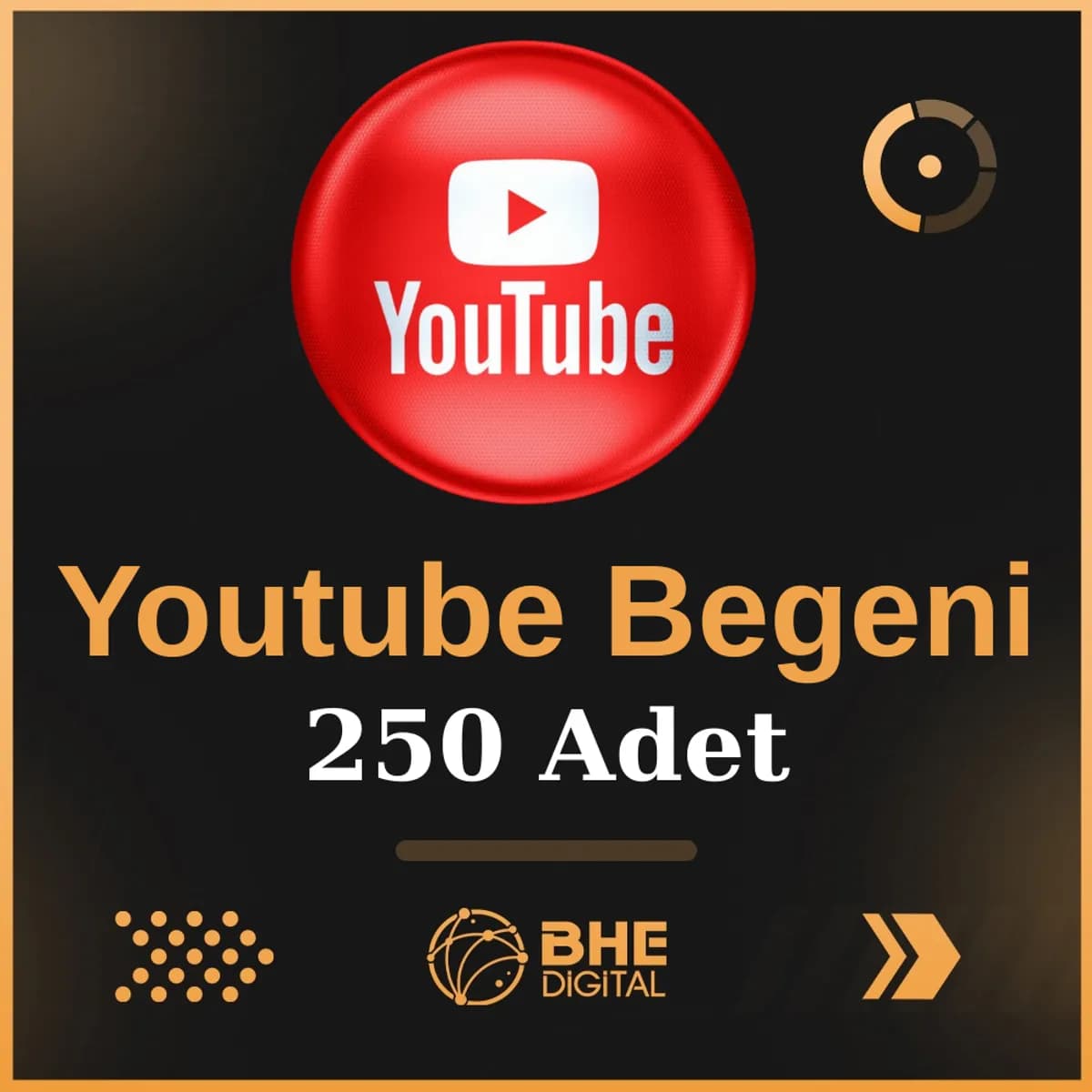 Youtube 250 Adet Kaliteli Beğeni