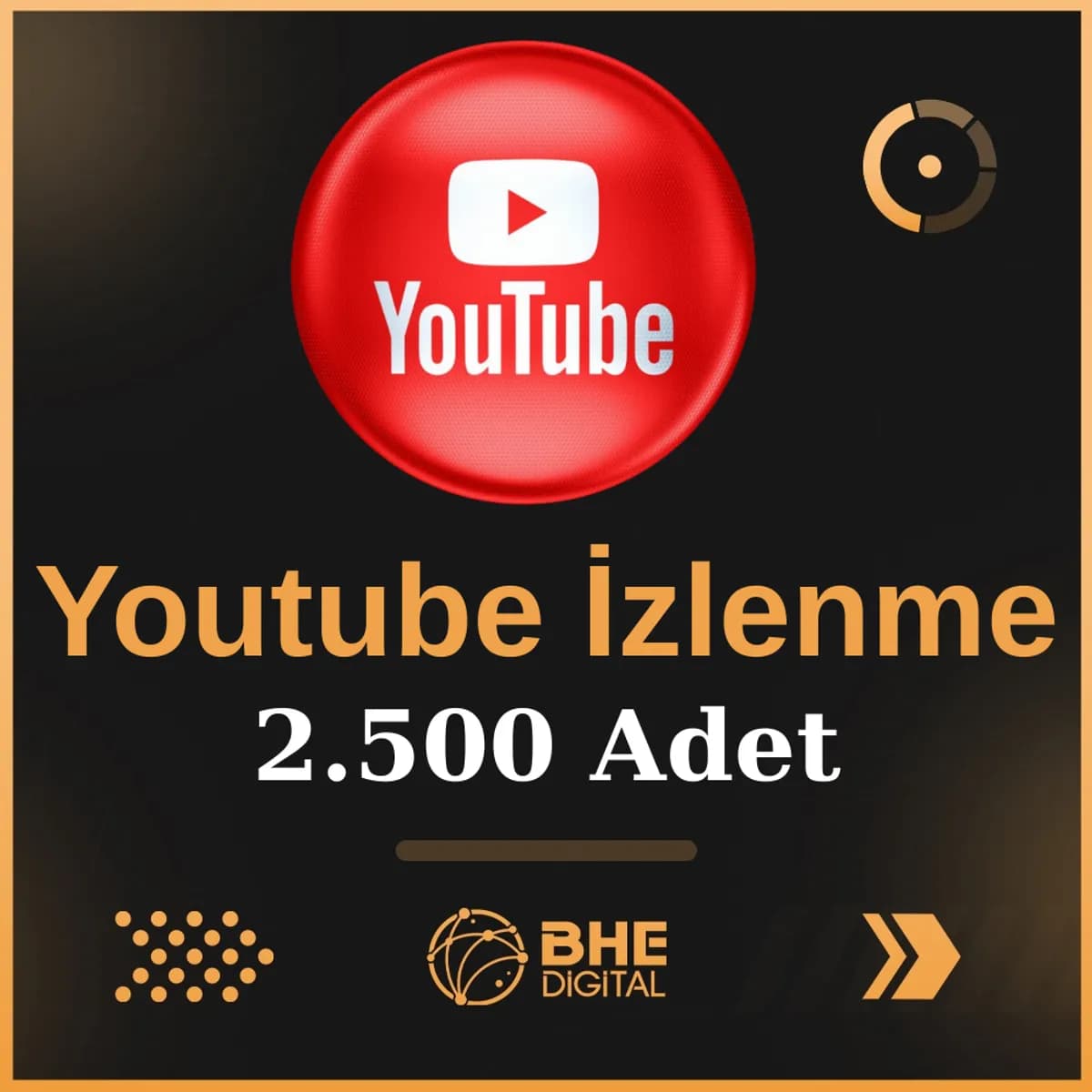 Youtube 2.500 Adet Video İzlenme