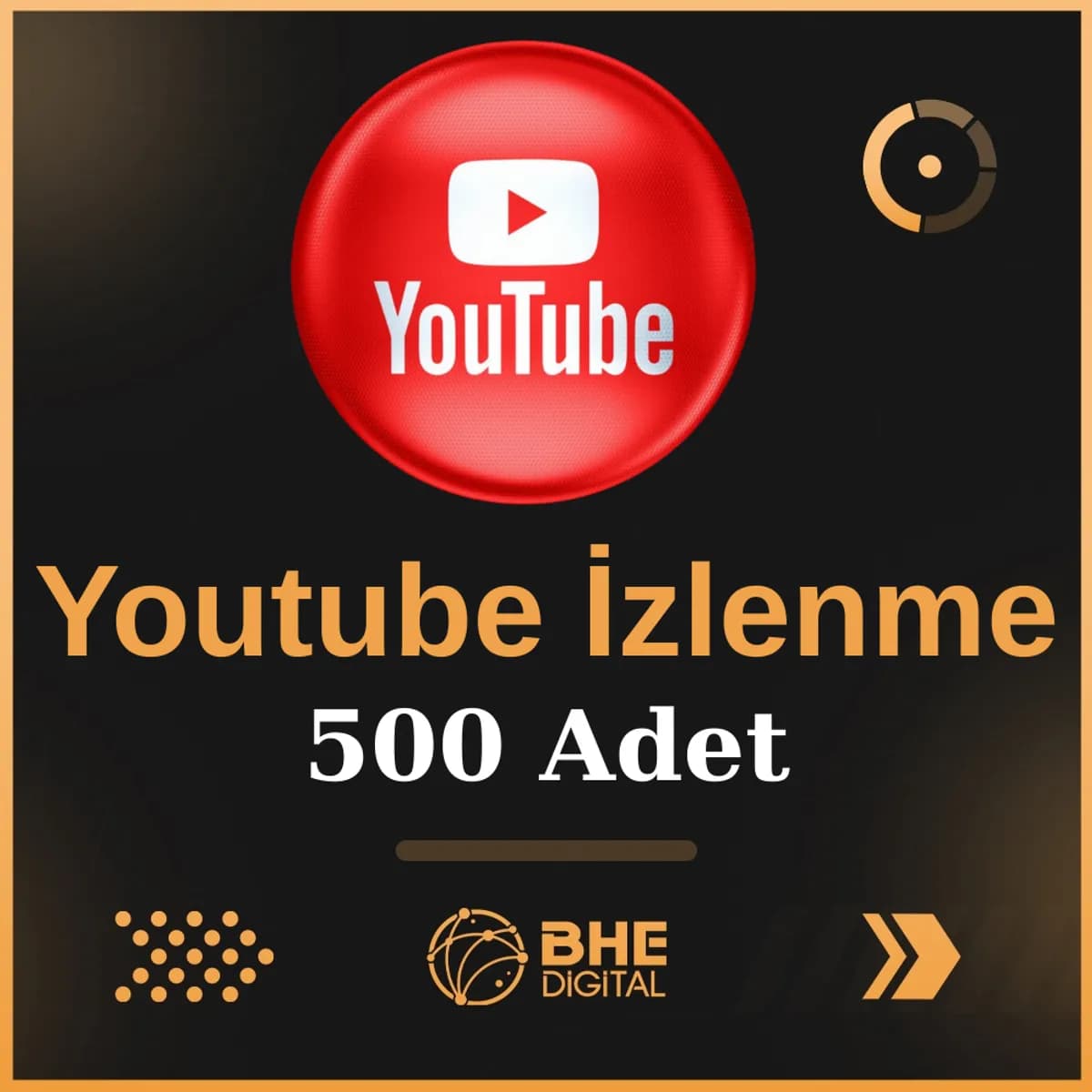 Youtube 500 Adet Video İzlenme