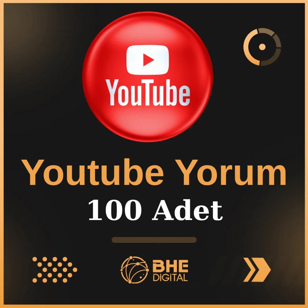 Youtube 100 Adet Kaliteli  Yorum