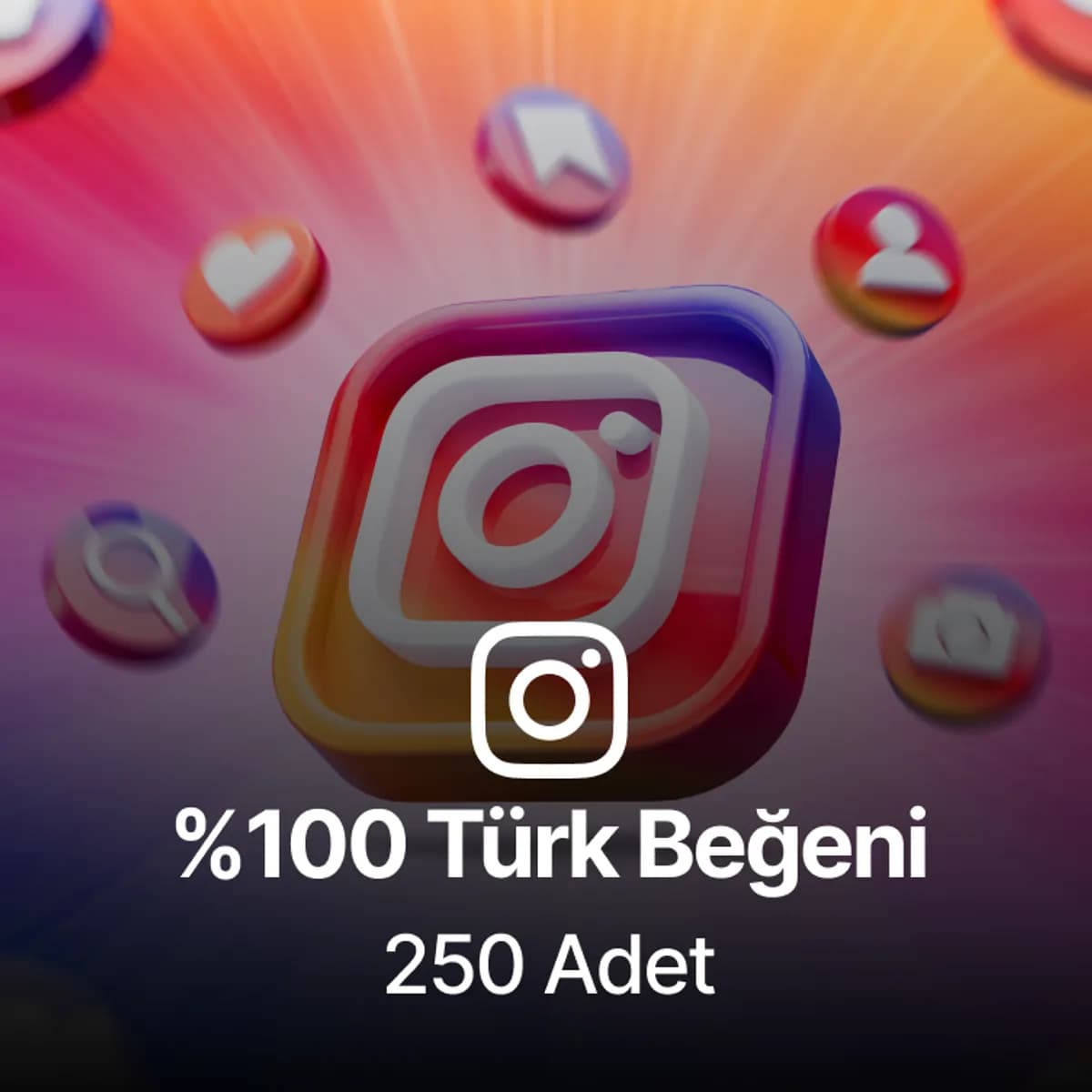 Instagram 250 Türk Gerçek Beğeni - Keşfet Etkili