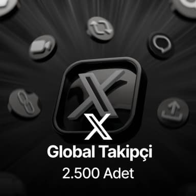Twitter (X) 2.500 Global Takipçi - Keşfet Etkili