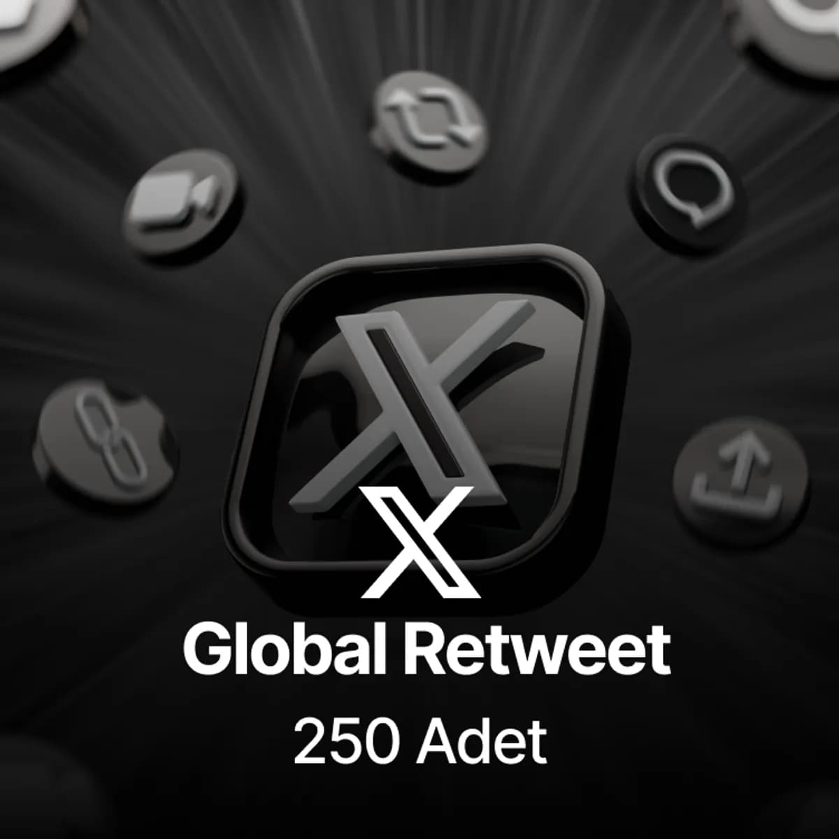 Twitter (X) 250 Global Retweet - Keşfet Etkili