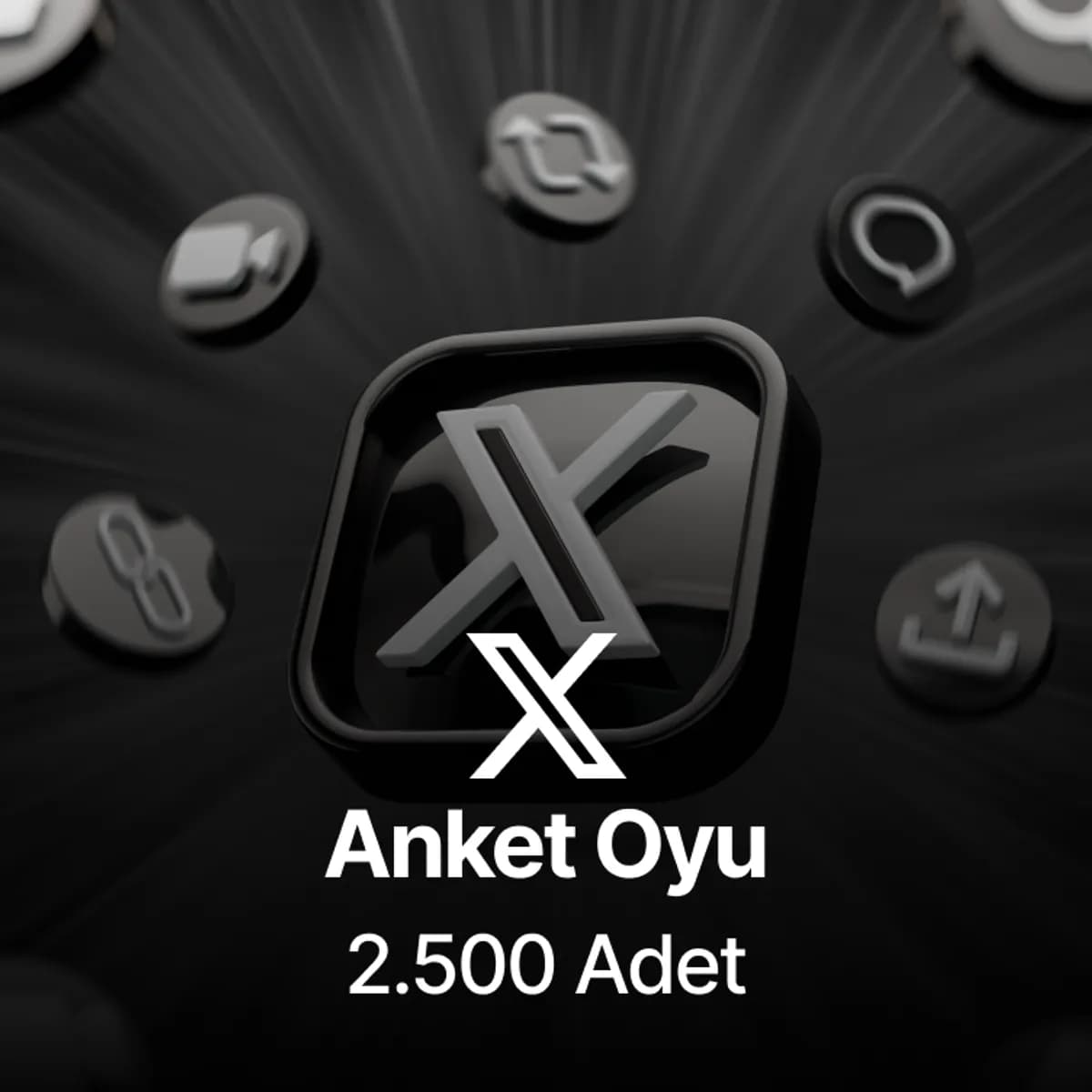 Twitter (X) 2.500 Global Anket Oyu 