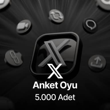 Twitter (X) 5.000 Global Anket Oyu 