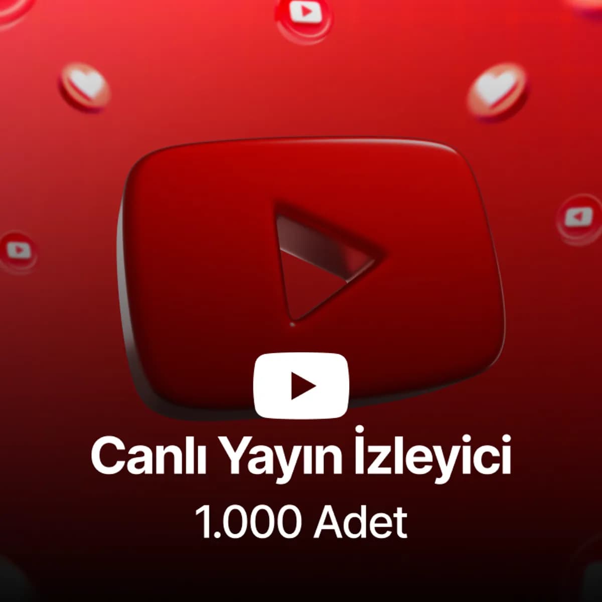 Youtube 1.000 Canlı Yayın İzlenme - 30 Dakika