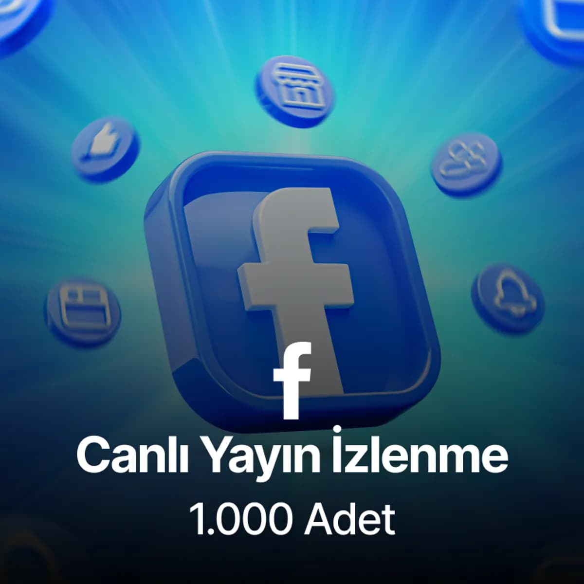 Facebook 1.000 Canlı Yayın İzlenme - 30 Dakika