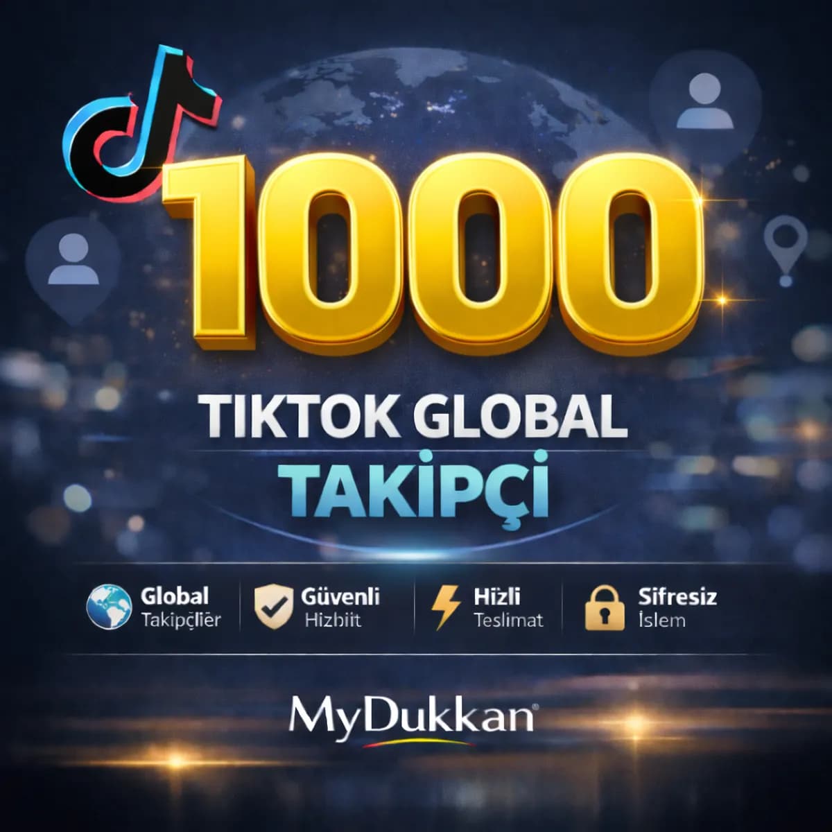 TikTok 1.000 Takipçi – Kaliteli Global – Hızlı & Şifresiz