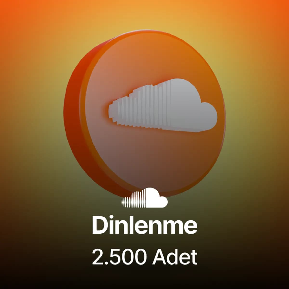 SoundCloud 2.500 Dinlenme - Kaliteli Kullanıcılar 