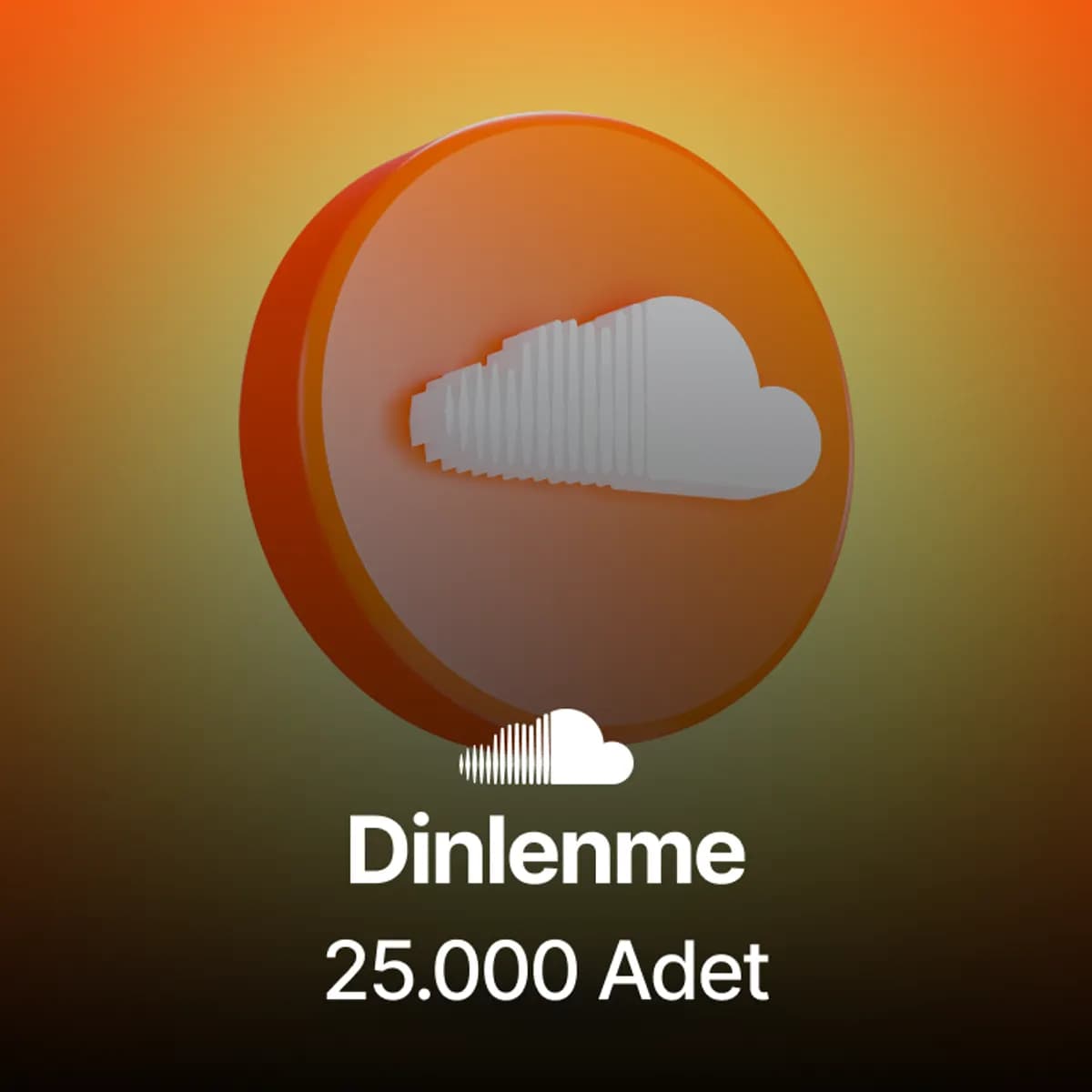 SoundCloud 25.000 Dinlenme - Kaliteli Kullanıcılar 