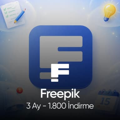 Freepik 3 Aylık 1800 İndirme Hakkı  
