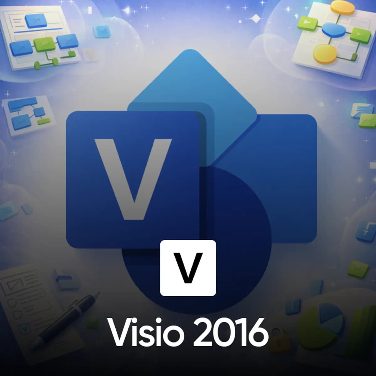 Microsoft Visio 2016 Lisans - Dijital Teslim