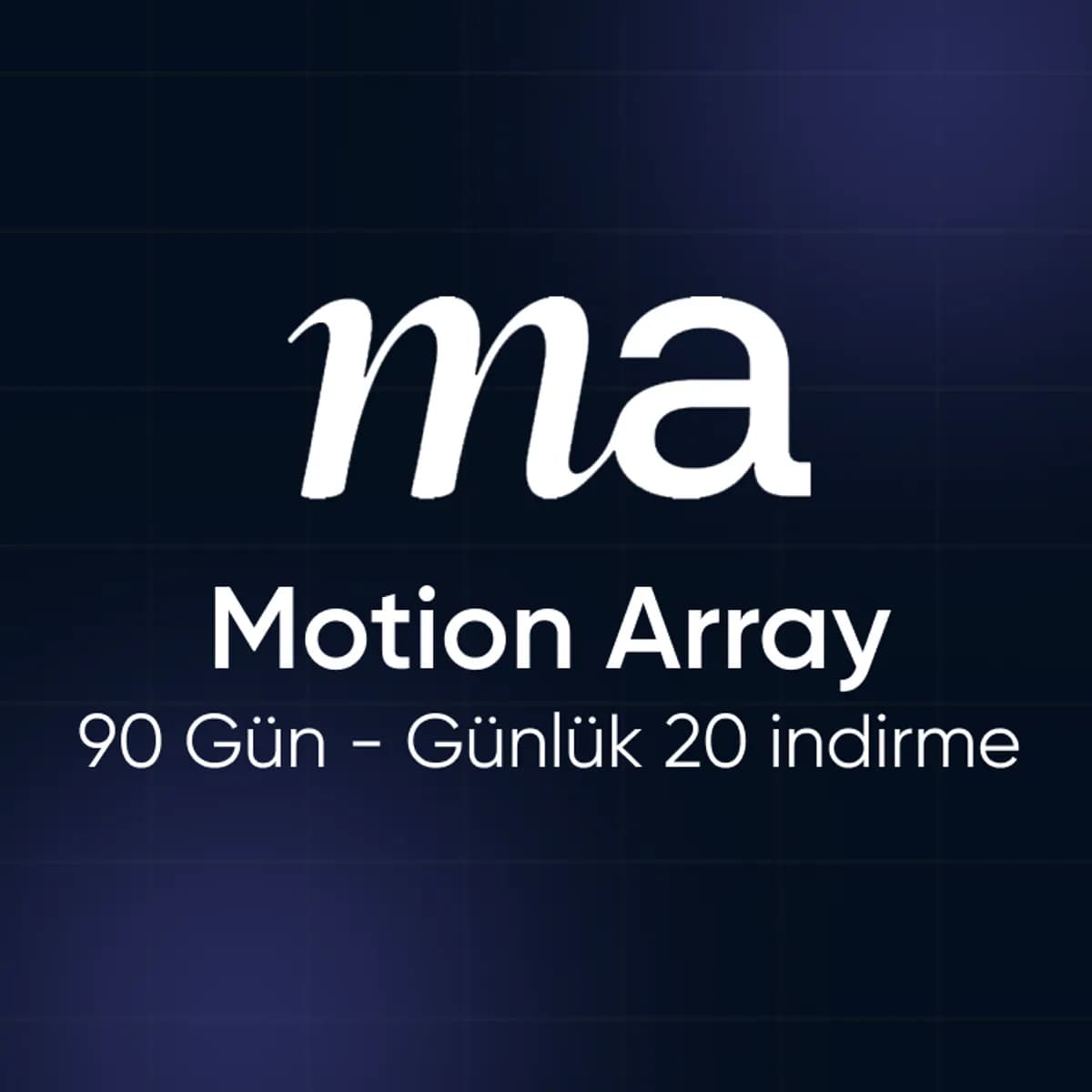 Motion Array – 90 Gün  (Günlük 20 İndirme)