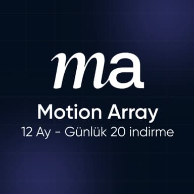 Motion Array – 12 Ay  (Günlük 20 İndirme)