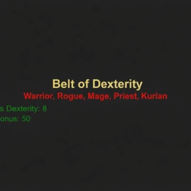 Belt of Dexterity - Hızlı Teslimat
