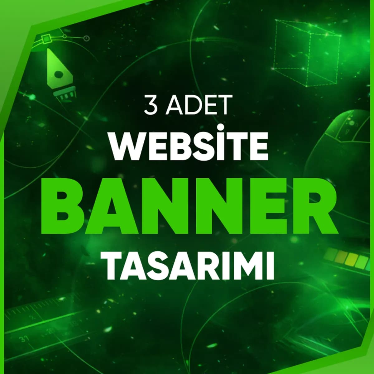 ⭐ Markanıza Özel 3 Banner Tasarımı