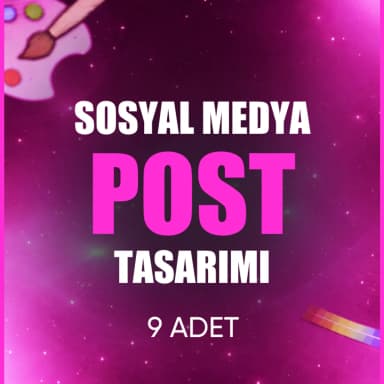 🎨 9 Adet Sosyal Medya Post Tasarımı