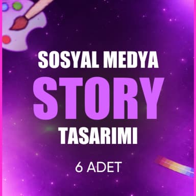 🎨 6 Adet Sosyal Medya Story Tasarımı