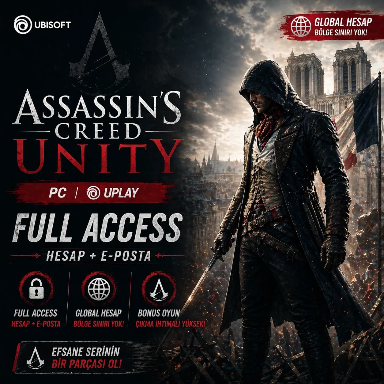ASSASSIN’S CREED UNITY HESAP | PC | 🌍 GLOBAL