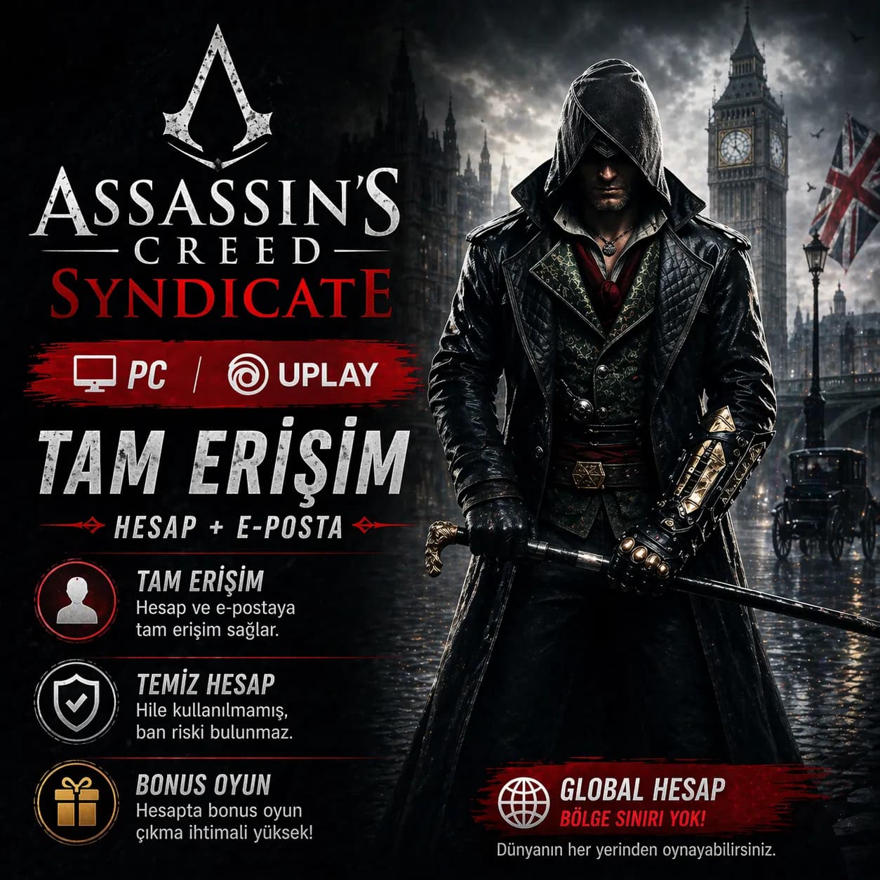 ASSASSIN’S CREED SYNDICATE HESAP | PC | 🌐 GLOBAL