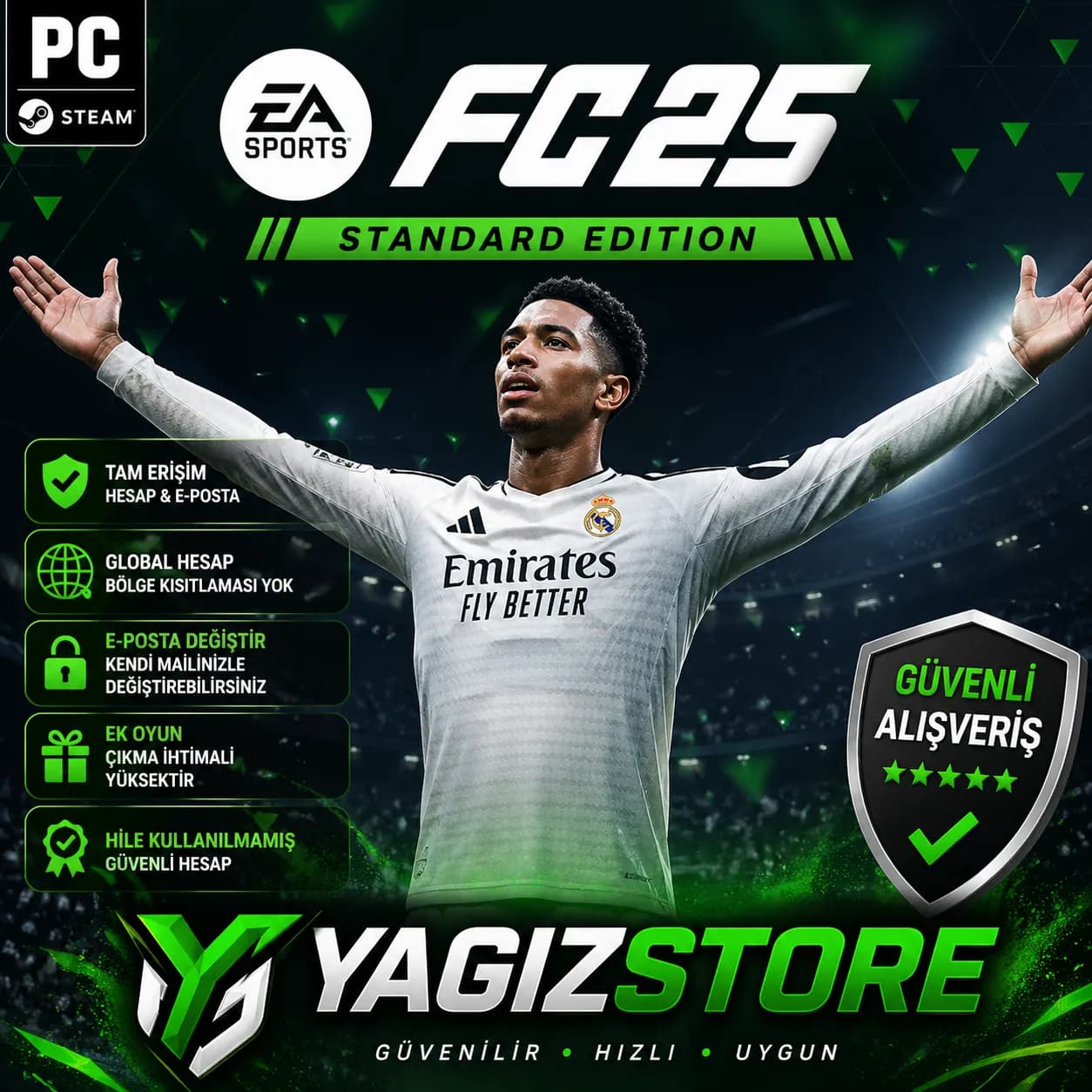 FC 25 Standard Edition PC Steam Hesabı | Global | Anında Teslim