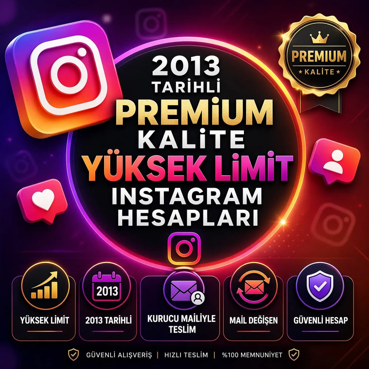 ⭐+1000 TAKİPÇİLİ✔️2013 KURULUM⚡INSTAGRAM HESAPLARI⭐