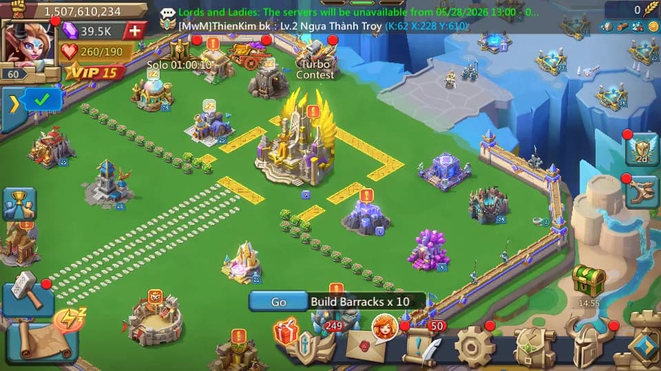 1.5B Might | T5 | 12M Troops | ATK 600+ | 39K Gems