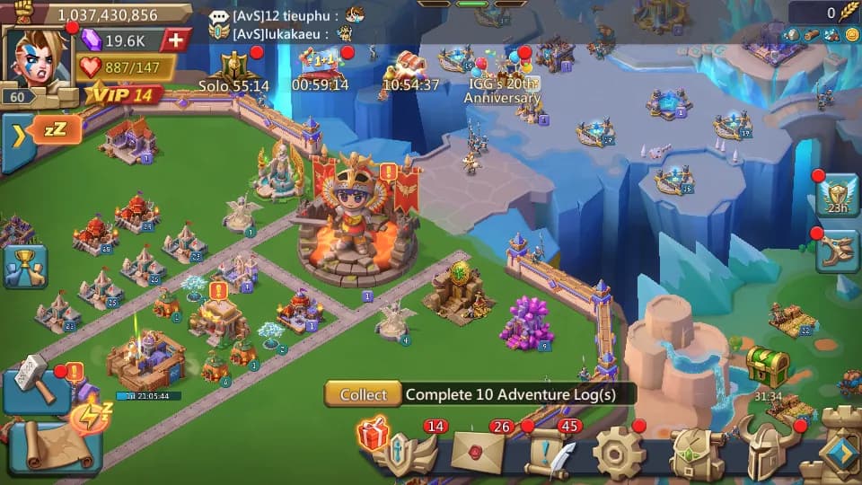 K1460 | 1.1B Might | T5 | 52M Troops | 361M Res
