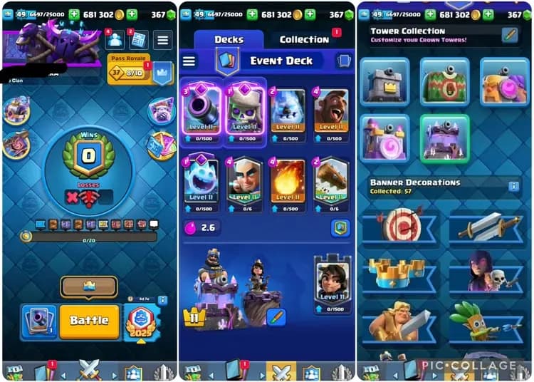 CR Global | 9292🏆 | KT15 | Lv49 | 121 Cards | 15 Max | 8 Evo