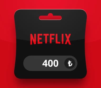 Netflix 400 TL Hediye Kartı - Hızlı Teslimat