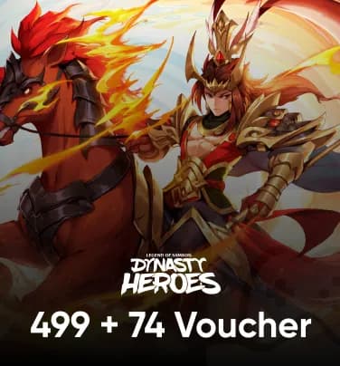 Dynasty Heroes: Legend Samkok 499+74 Voucher
