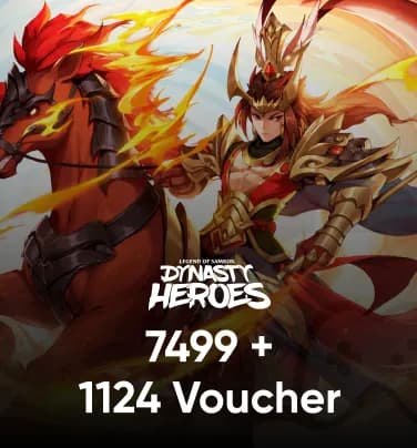 Dynasty Heroes: Legend Samkok 7499+1124 Voucher