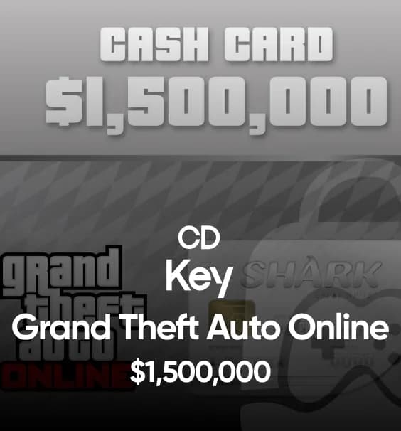 Grand Theft Auto Online $1,500,000 Great White Shark Cash Card PC Activation Code