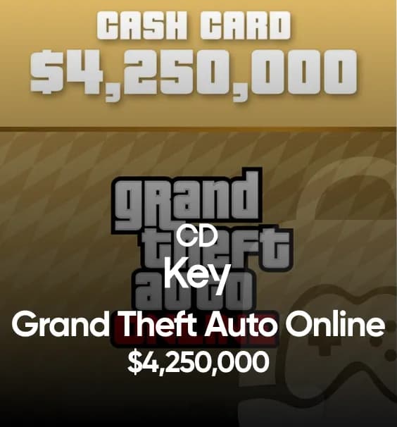 Grand Theft Auto Online $4,250,000 The Whale Shark Cash Card PC Activation Code