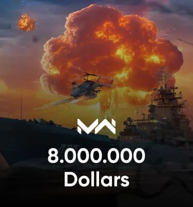Modern Warships: Naval Battles 8000000 Dollars