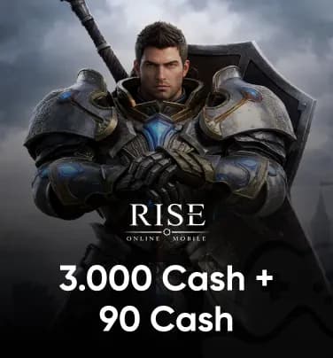 Rise Online World Mobile 3000+90 Cash
