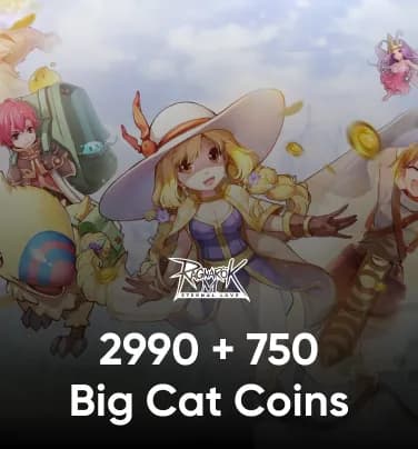Ragnarok M: Eternal Love (SEA) 2990+750 Big Cat Coins