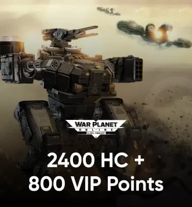 War Planet Online 2400 HC + 800 VIP Points