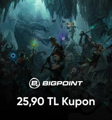 Bigpoint 25,90 TL Kupon
