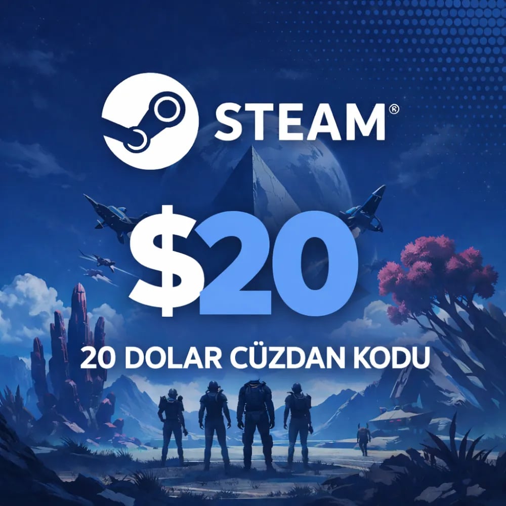 Steam 20 USD Cüzdan Kodu