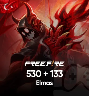 Free Fire 530 + 133 Elmas